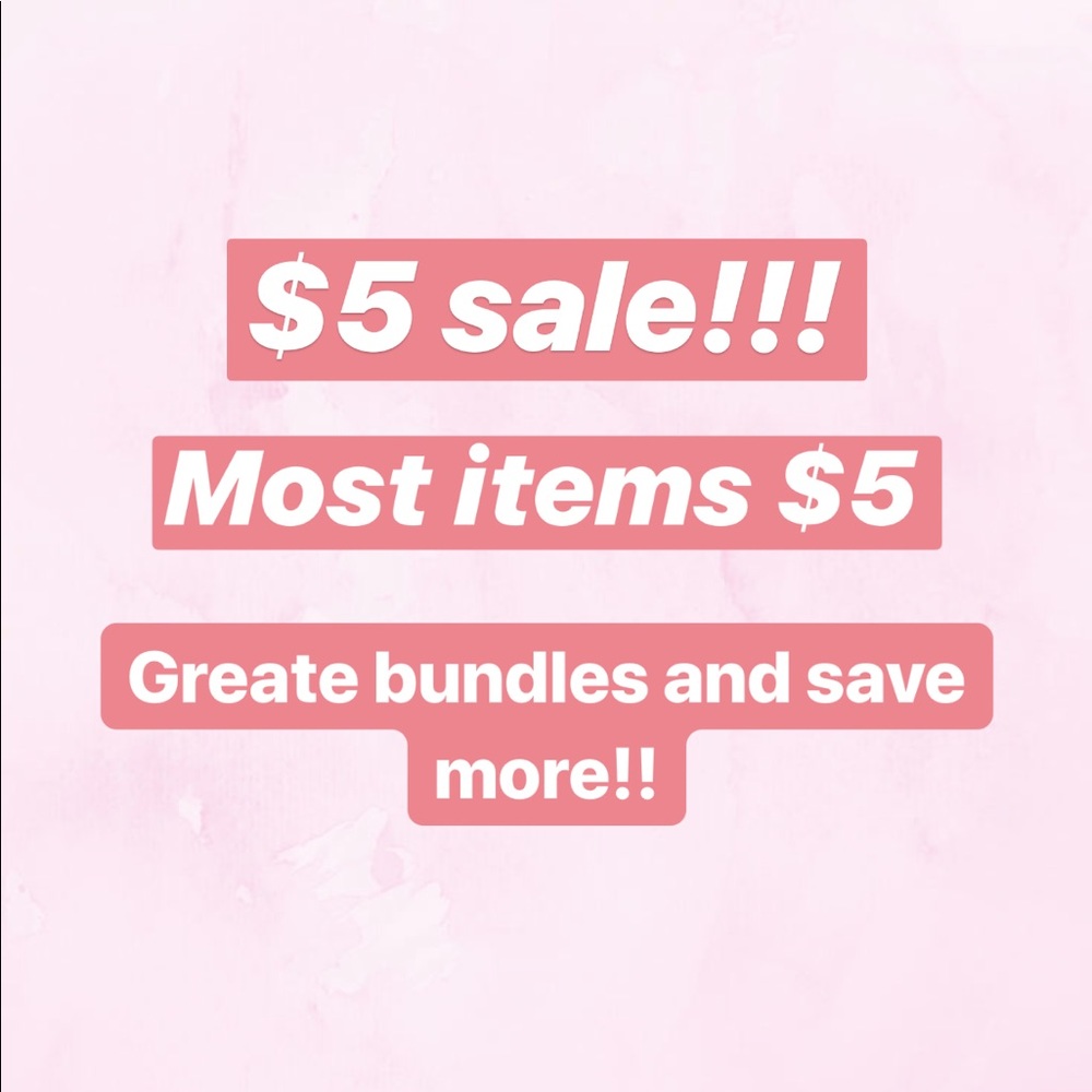 Closet Clean Out Sale!